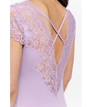Camisón largo micromodal elastano detalle lateral
